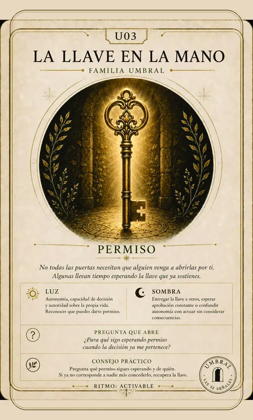 Carta U03 de Las 52 Señales